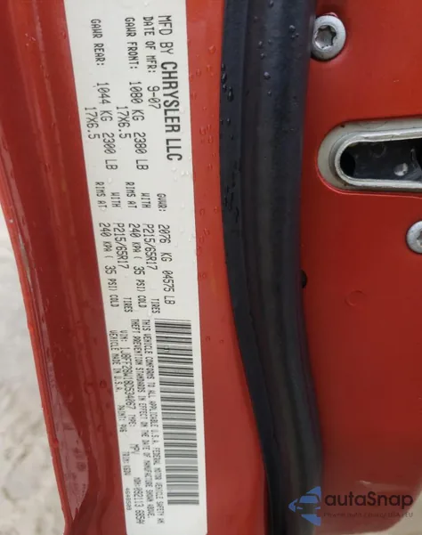 2008 Jeep Patriot Sport z USA, uszkodzony, nr VIN 1J8FF28W18D534067